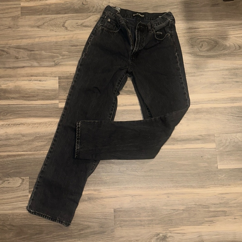 DENIM FORUM Farrah High-Rise Wide in Black
